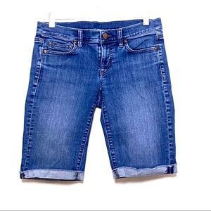 Ann Taylor Loft Blue Denim Shorts- Size 4 (EUC)